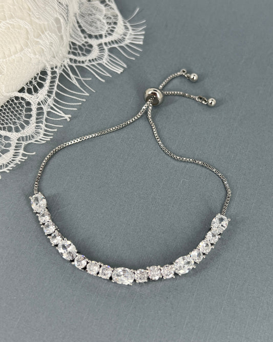 Wedding Bridal Cubic Bridesmaids Adjustable Bracelet