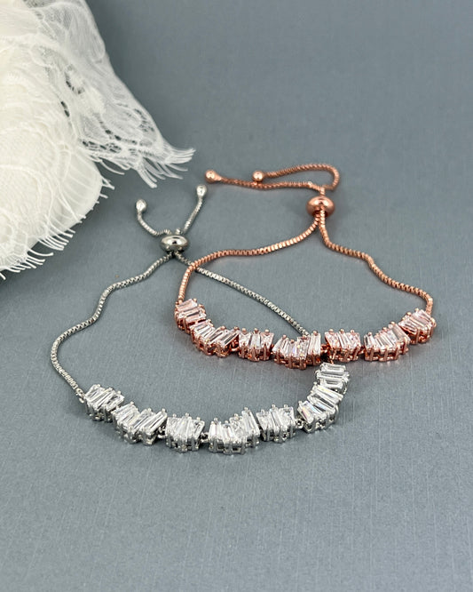 Wedding Bridal Cubic Bridesmaids Adjustable Bracelet