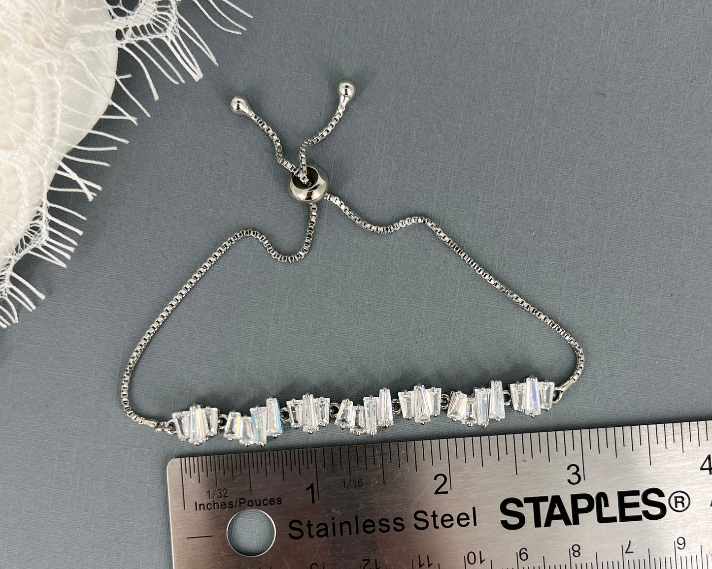 Wedding Bridal Cubic Bridesmaids Adjustable Bracelet