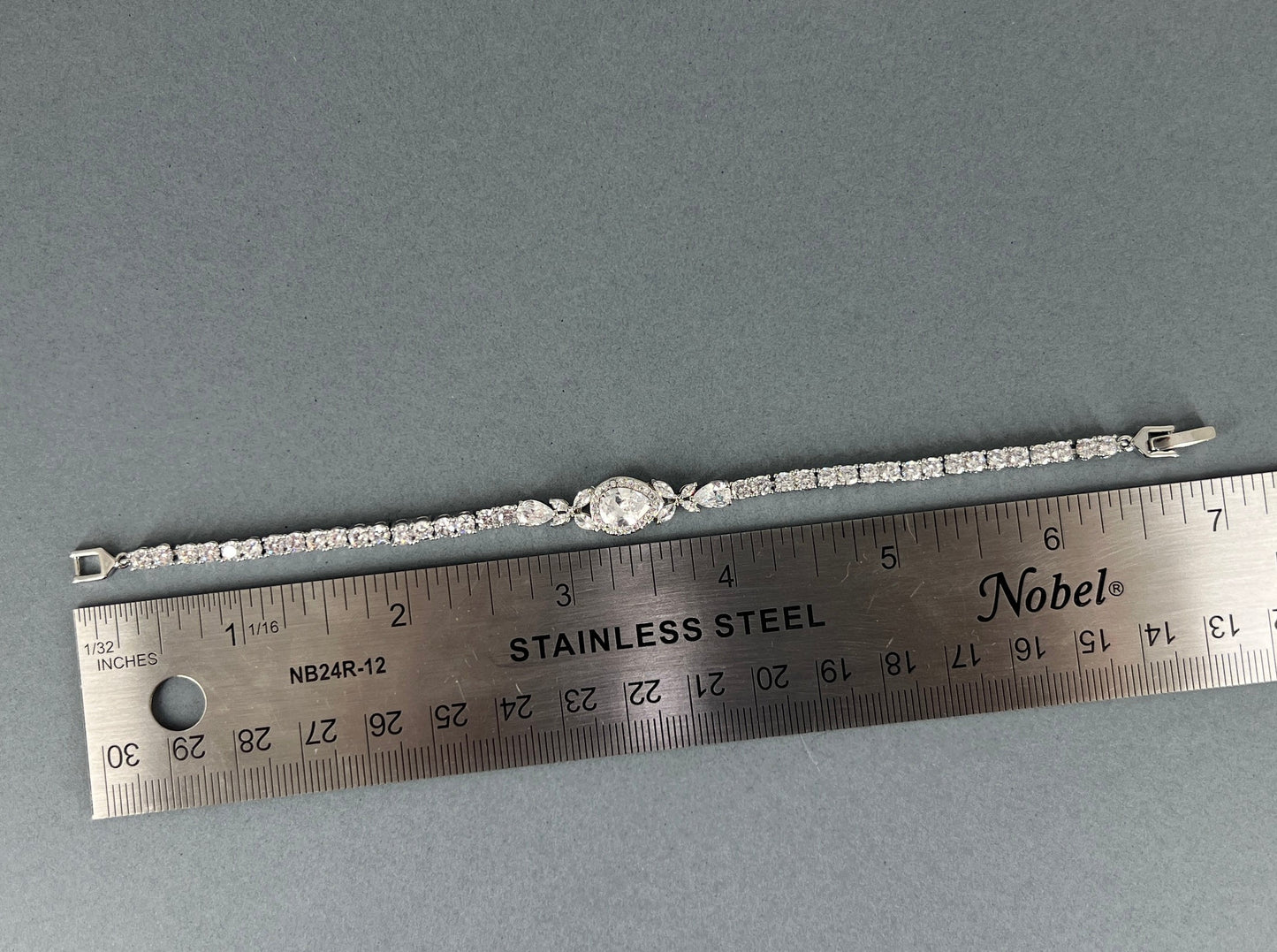 Wedding Bridal Cubic Teardrop Tennis Bracelet