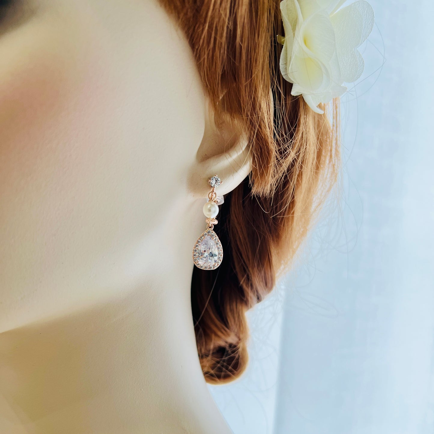 Ensemble collier et boucles d'oreilles à clips Lucia 2 pièces en zircone cubique