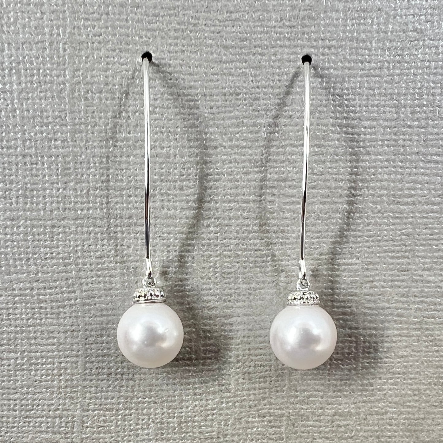 Wedding Bridal Bridesmaids Dangle Pearl Earrings