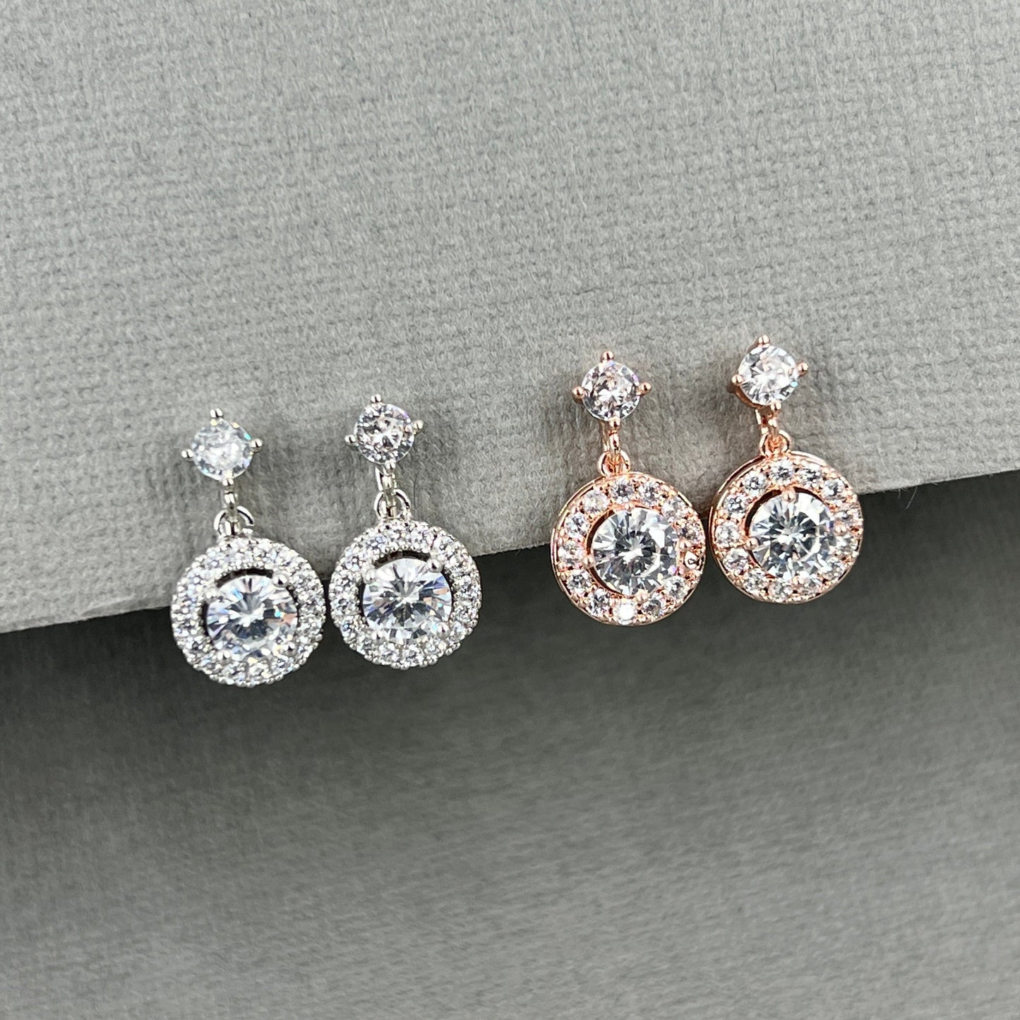Ensemble collier et boucles d'oreilles à clips Lelina 2 pièces en zircone cubique
