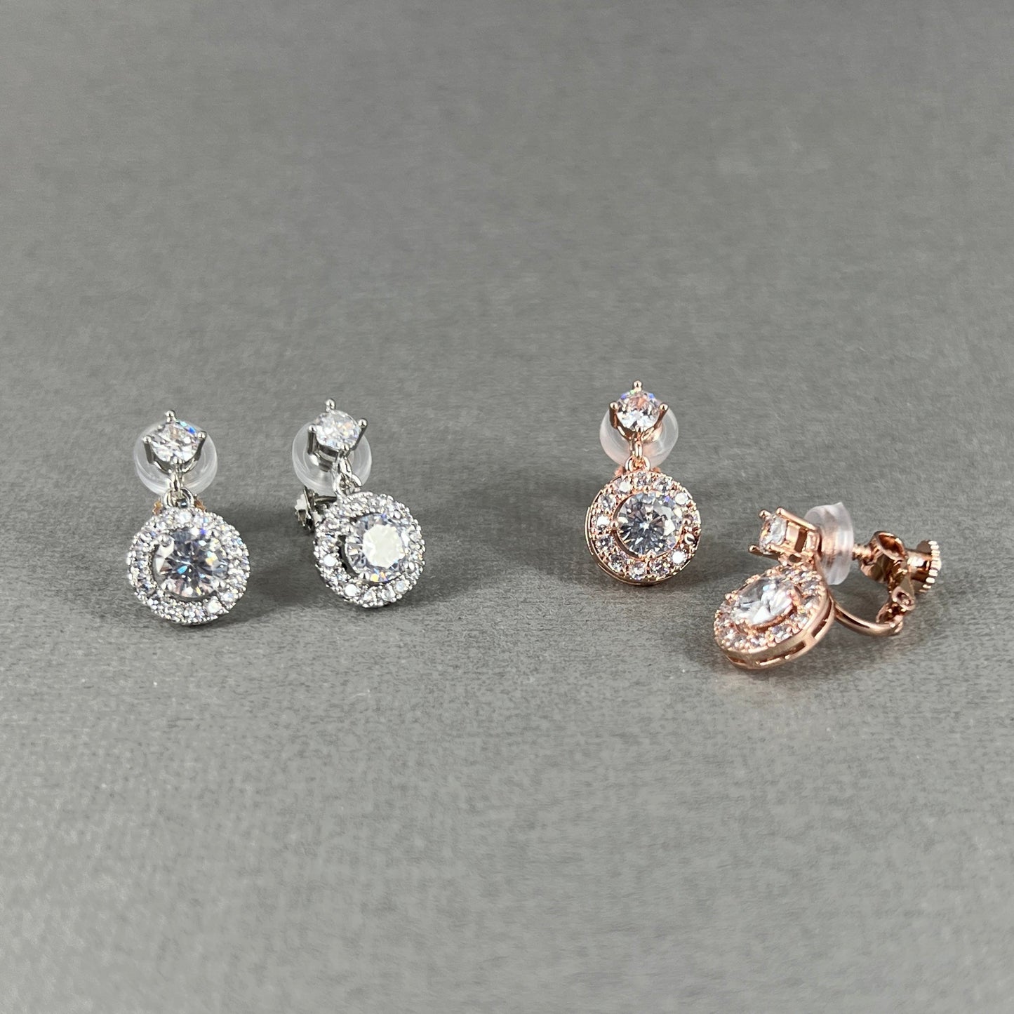 Ensemble collier et boucles d'oreilles à clips Lelina 2 pièces en zircone cubique