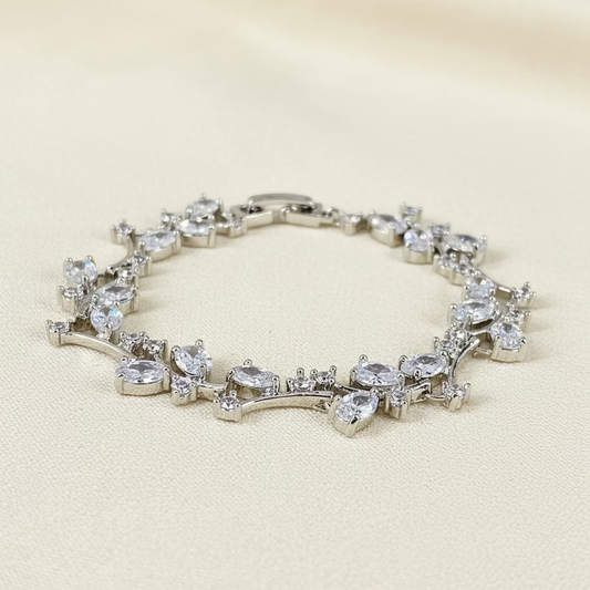 Wedding Bridal Cubic Marquise Bracelet