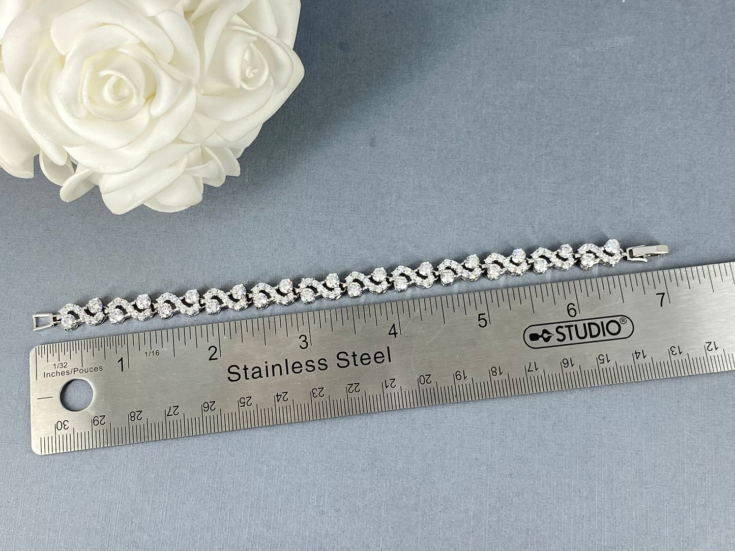 Wedding Bridal Cubic Round Bracelet