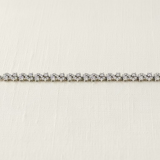 Wedding Bridal Cubic Round Bracelet