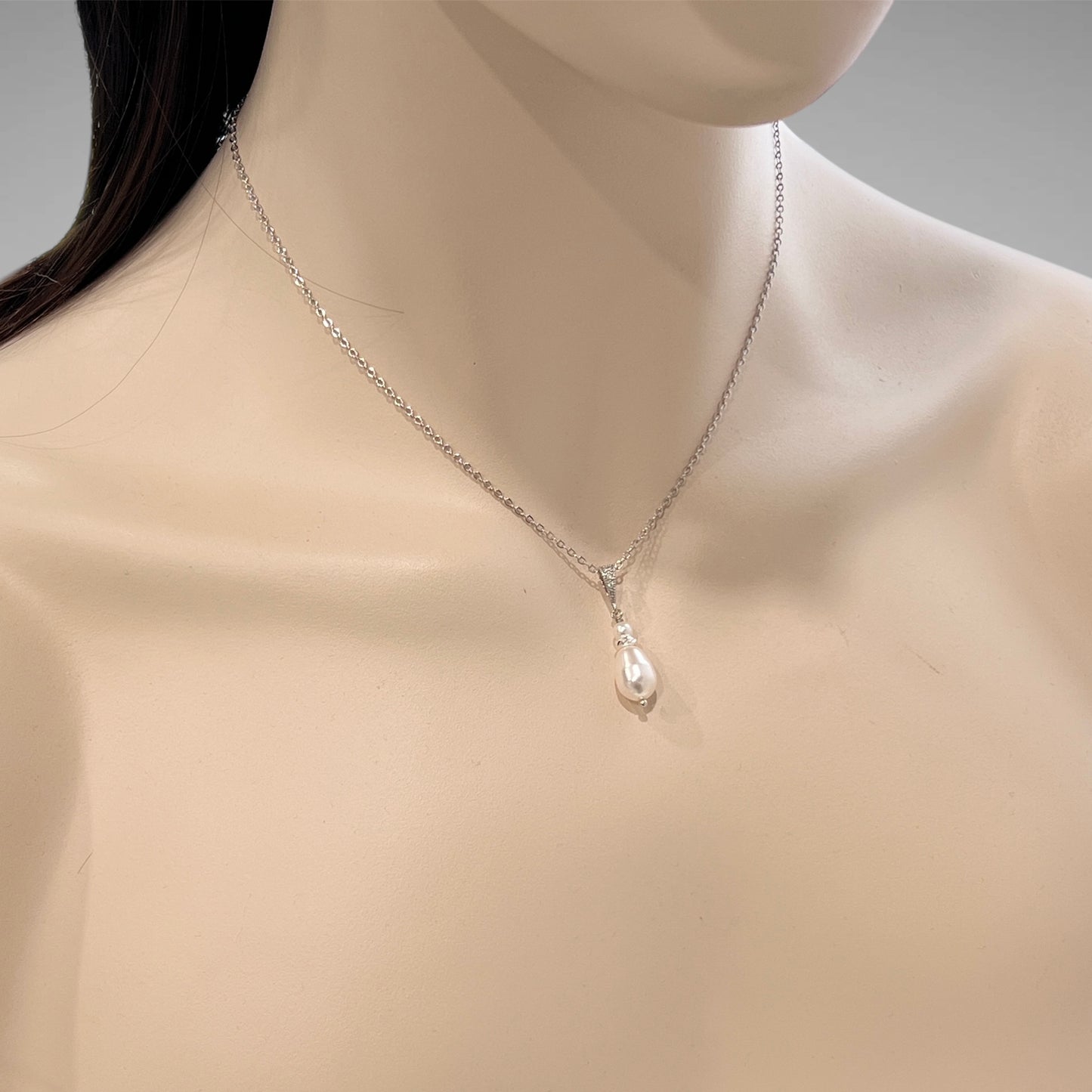 Bridal Wedding Marquise Pear-shaped Pearl Drop Earrings