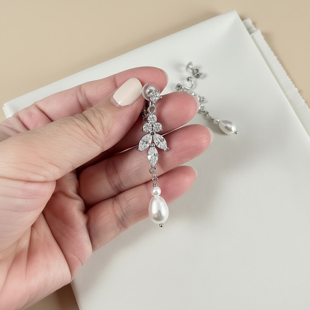 Boucles d'oreilles pendantes en perles Aya