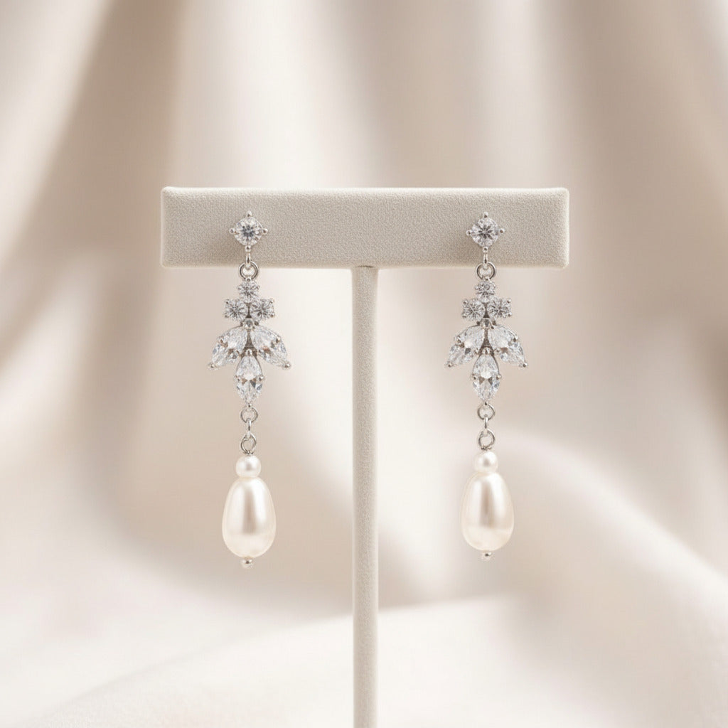 Boucles d'oreilles pendantes en perles Aya 