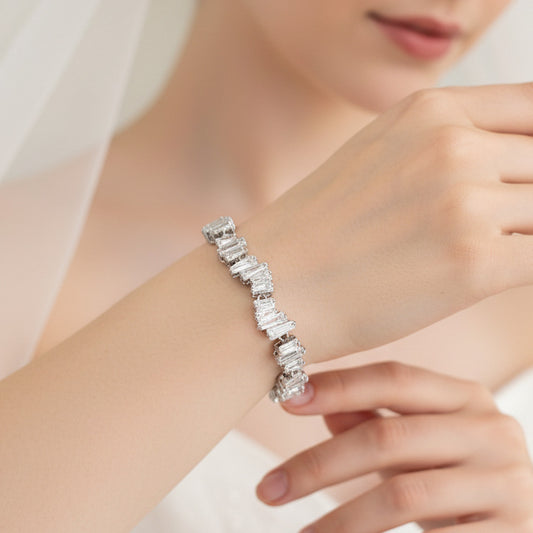 Wedding Bridal Crystal Adjustable Bracelet