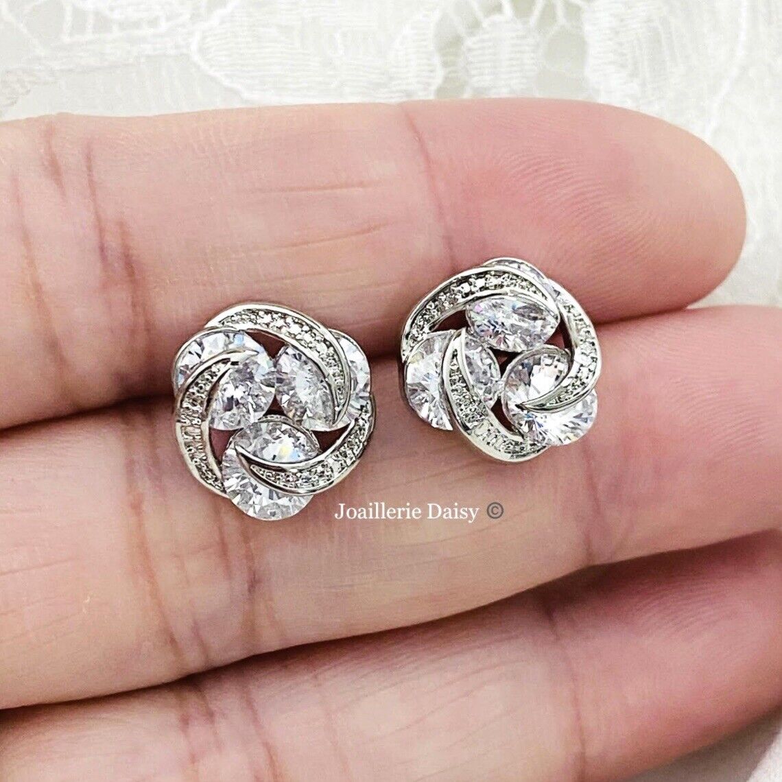 Kaidyn CZ Classic Stud Earrings