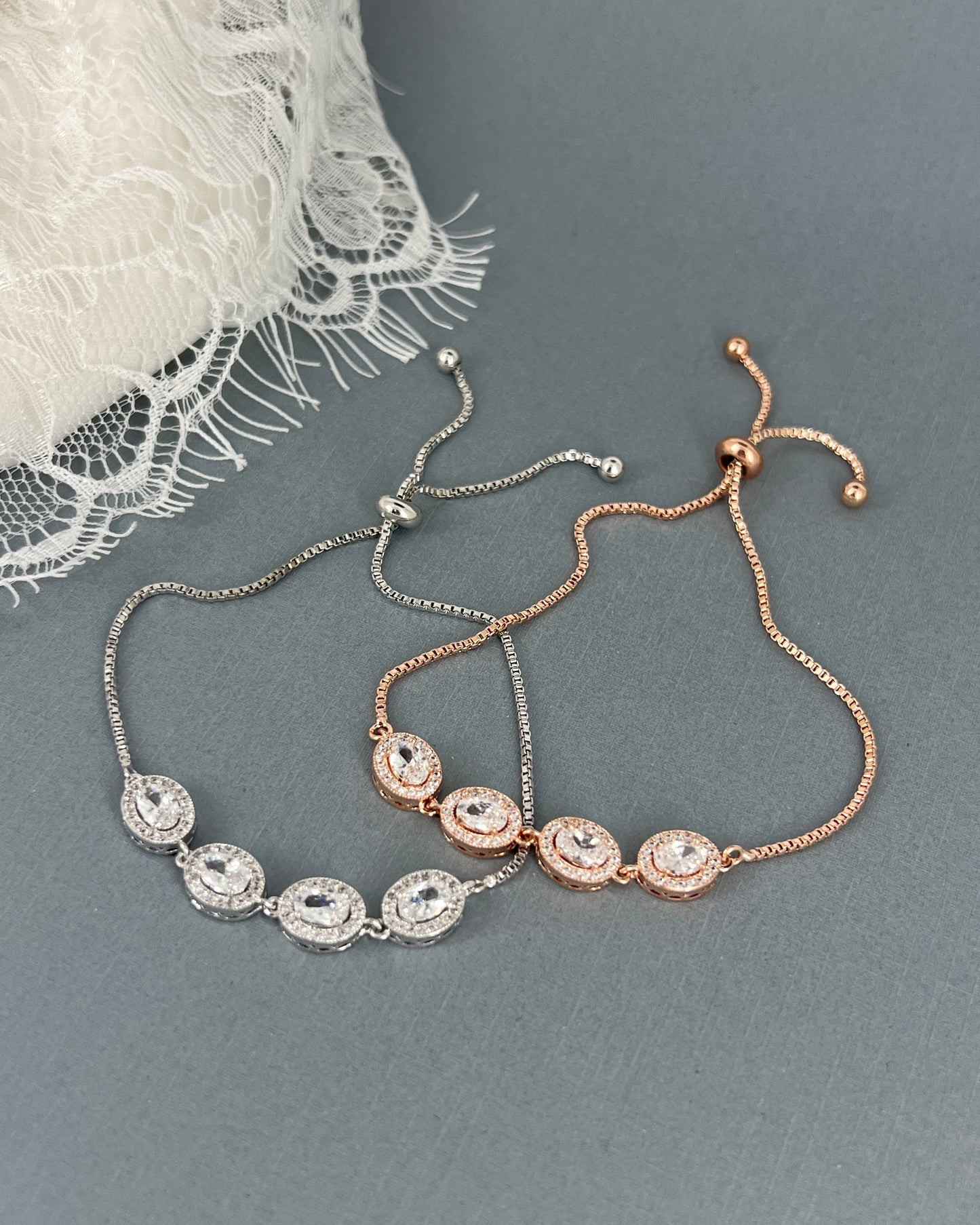 Hiram Bridesmaids Oval Adjustable Bracelet