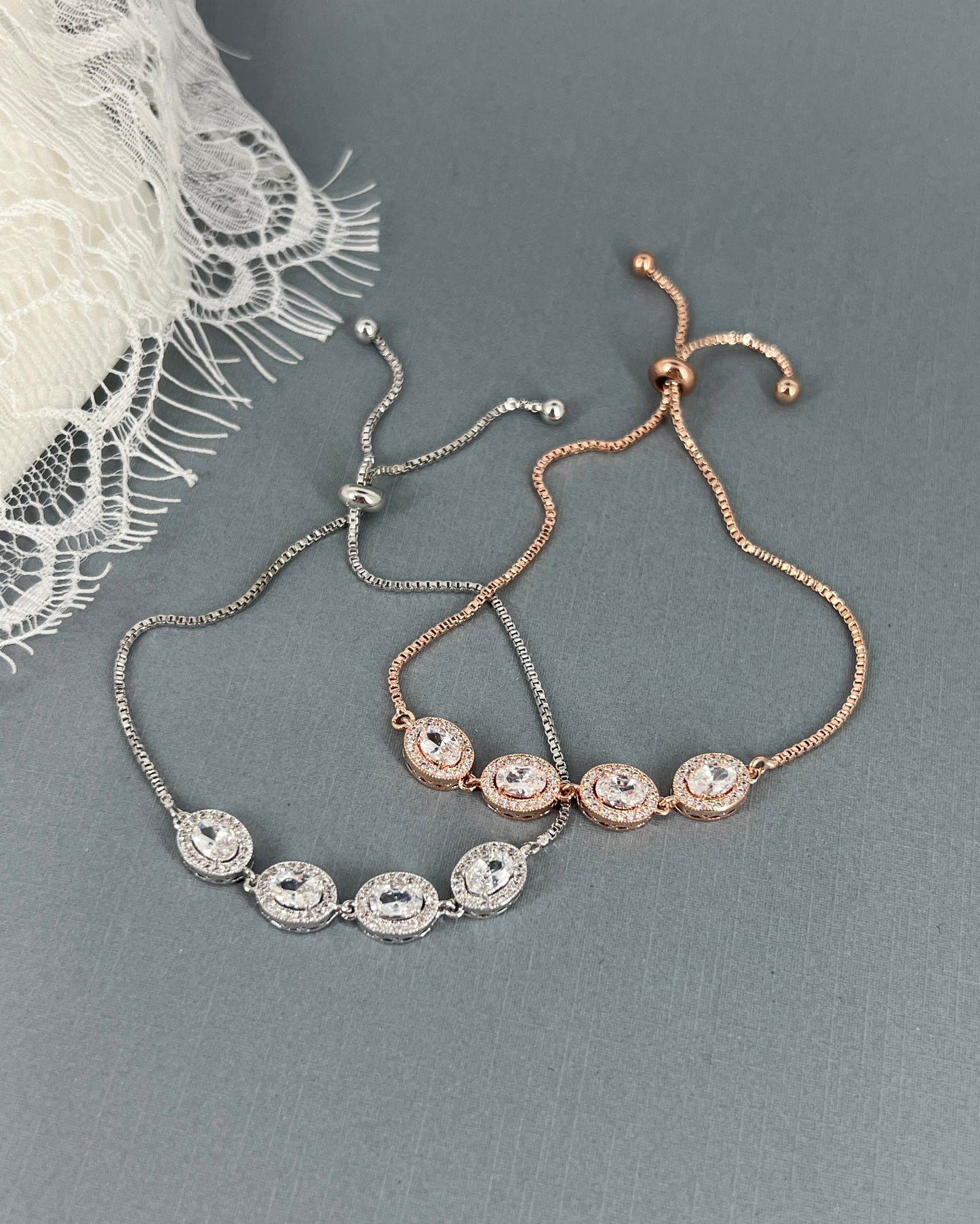 Hiram Bridesmaids Oval Adjustable Bracelet