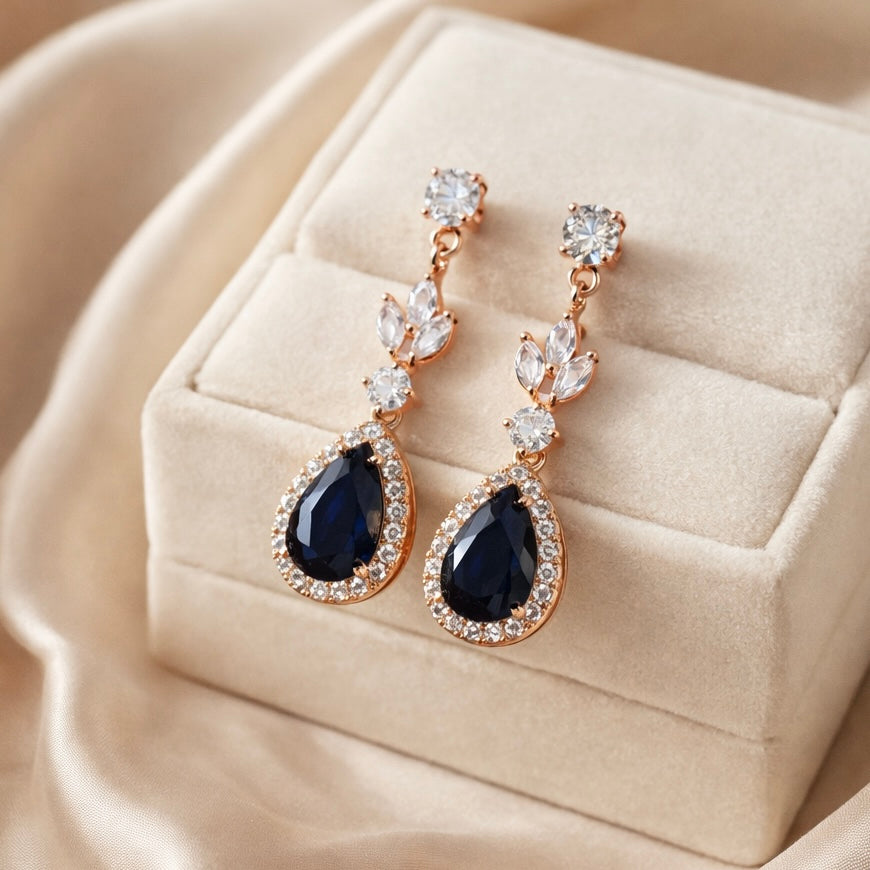 Ensemble collier et boucles d'oreilles Lucy 2 pièces CZ Vines 