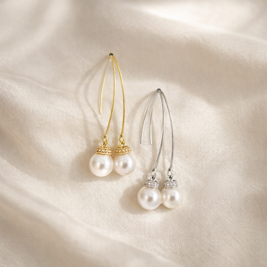 Boucles d'oreilles pendantes en perles Aya 