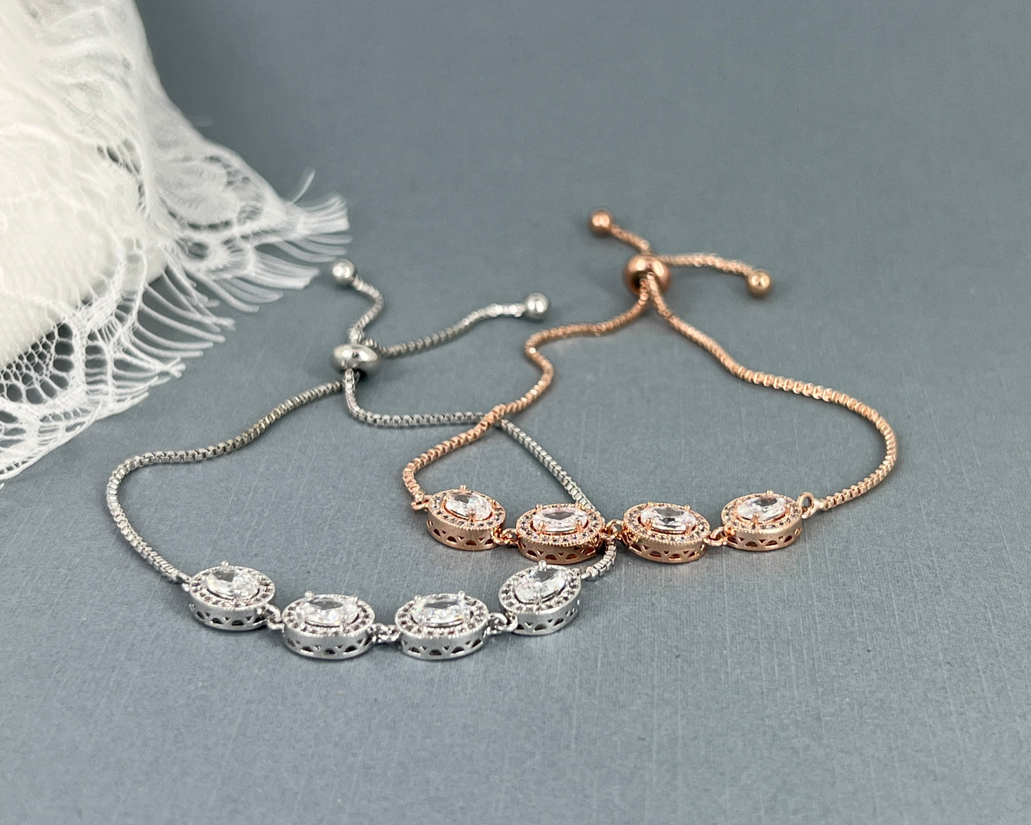 Hiram Bridesmaids Oval Adjustable Bracelet