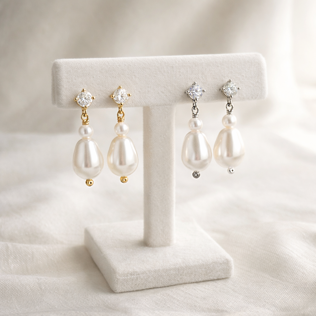 Boucles d'oreilles pendantes en perles Aya 