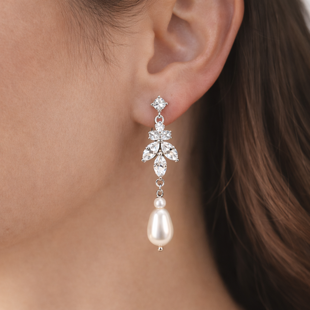 Boucles d'oreilles pendantes en perles Aya 