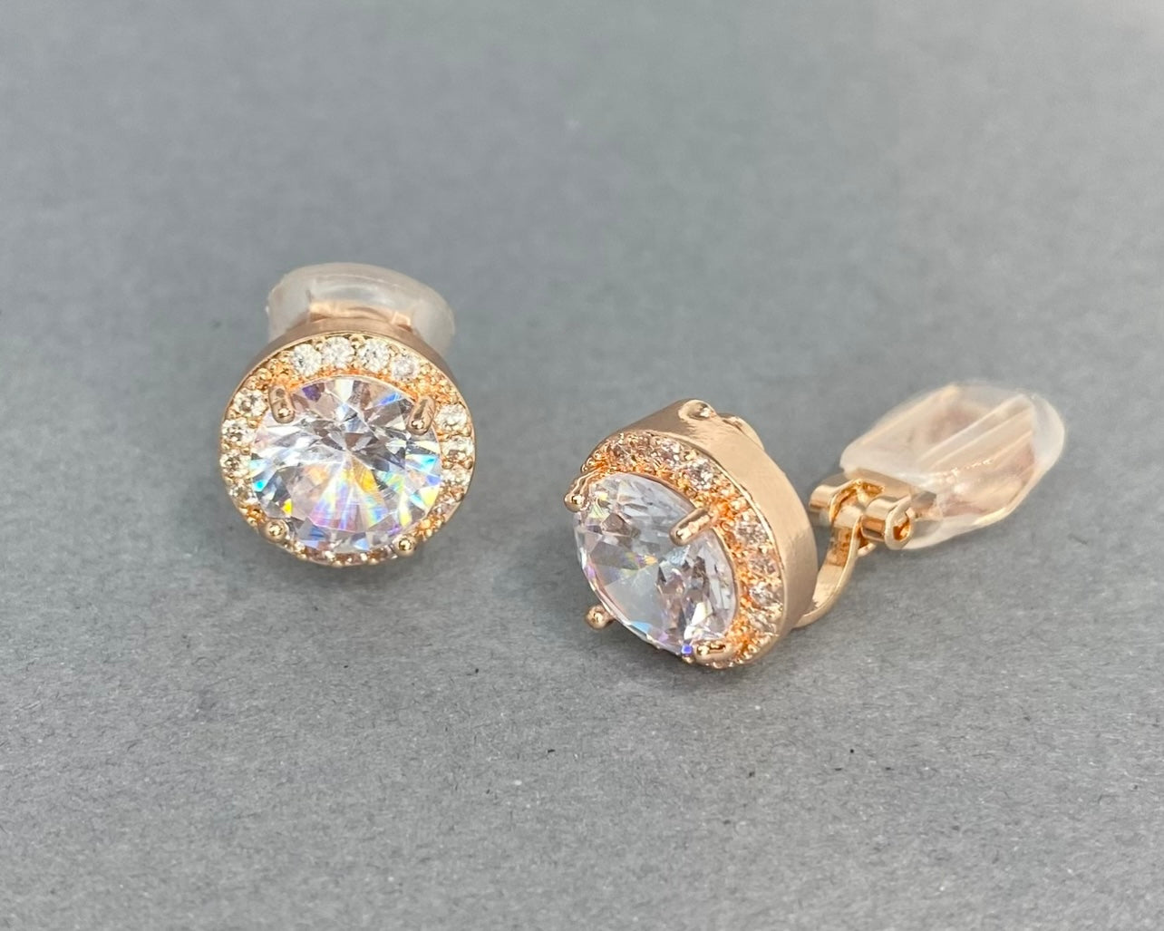 Boucles d'oreilles longues à clips Myelle CZ Marquise 