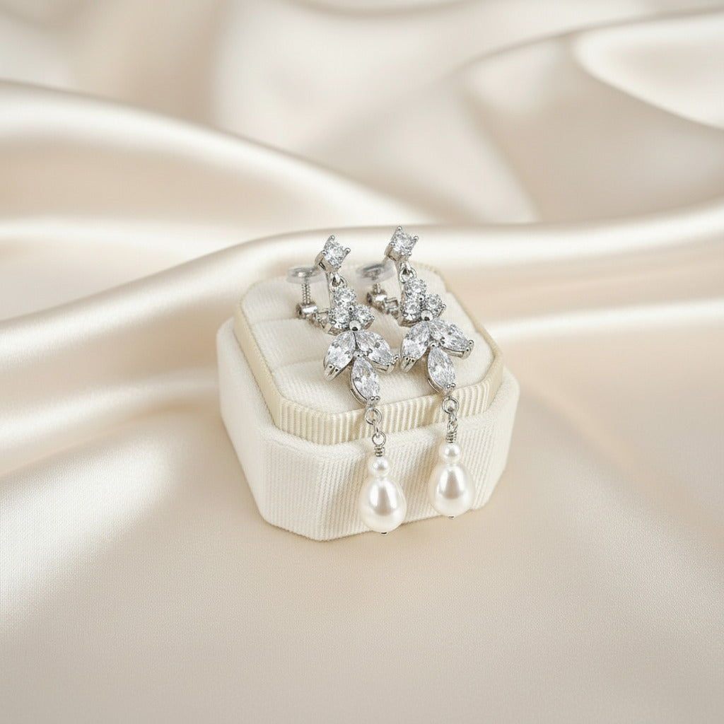 Boucles d'oreilles pendantes en perles Aya 